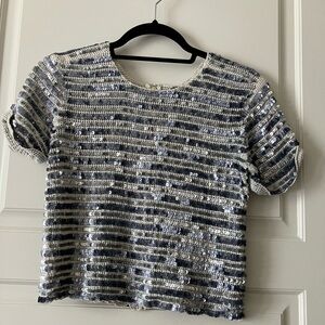 Gryphon Sequin Stripe Top